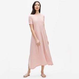 Eileen Fisher NWT Fine Jersey Crew Neck Maxi Dress